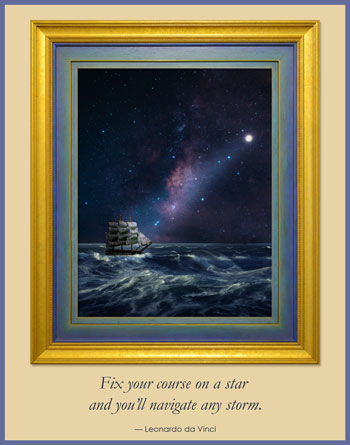 Composite image with an inspirational quote